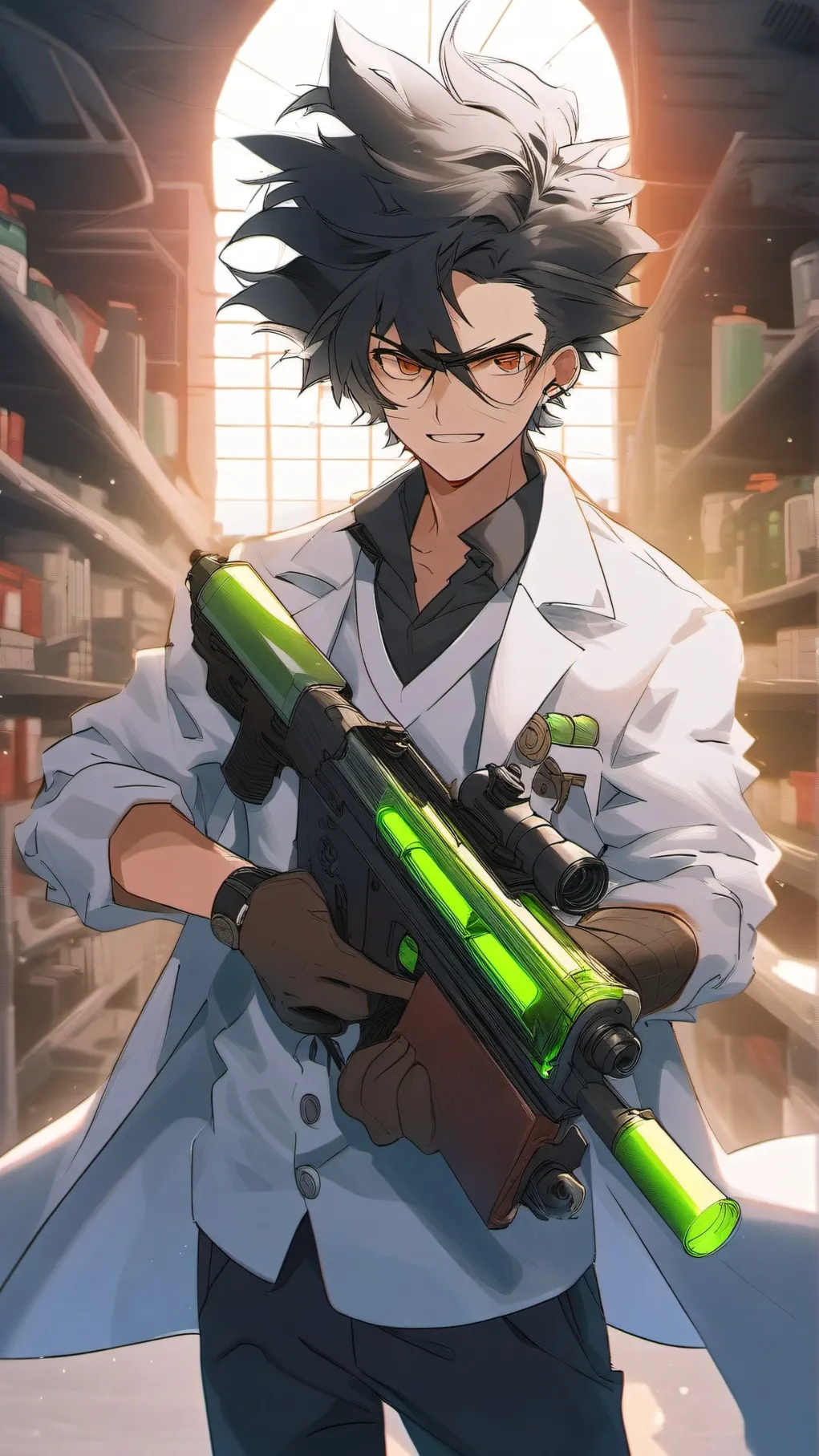 ai character: burrito gun background