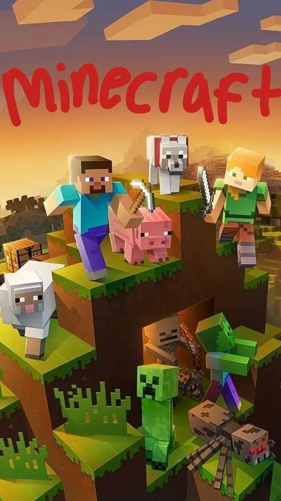 ai character: MINECRAFT🐱 background