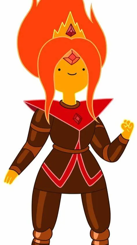 ai character: Flame Princess  background