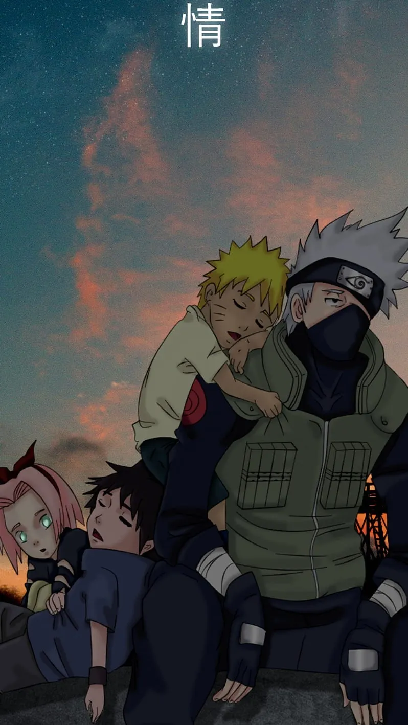 ai character: Team 7-naruto background