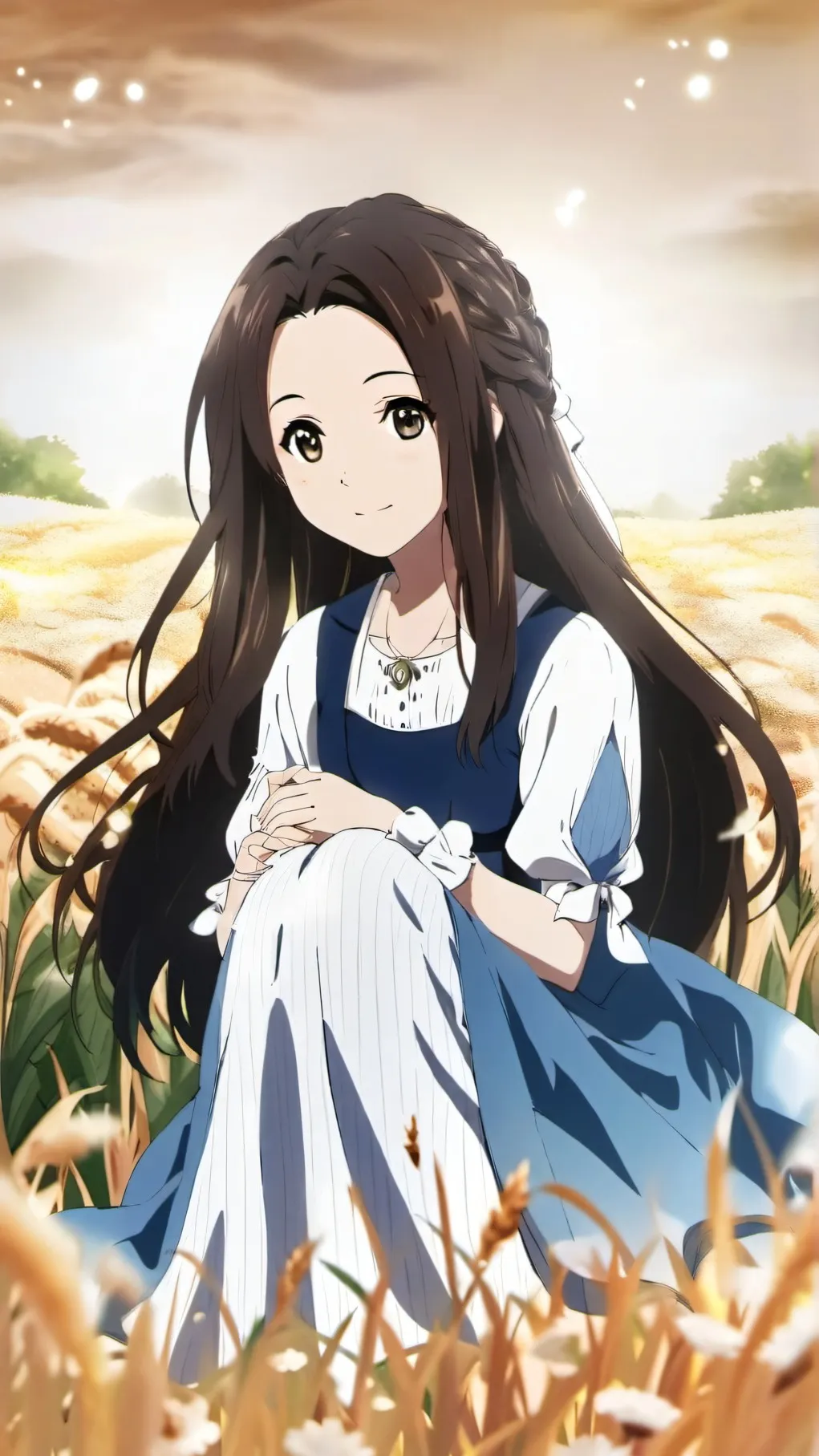 ai character: 田心心 background