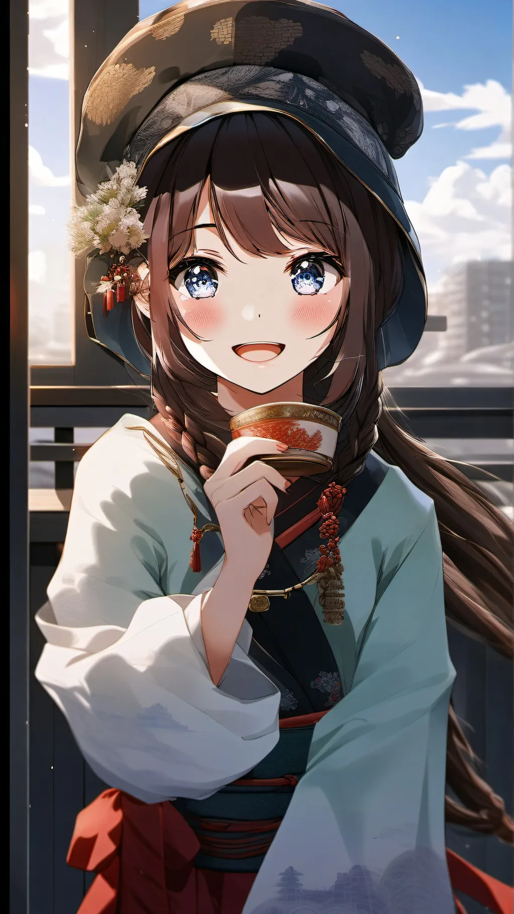 ai character: 已读乱回的美女~ background