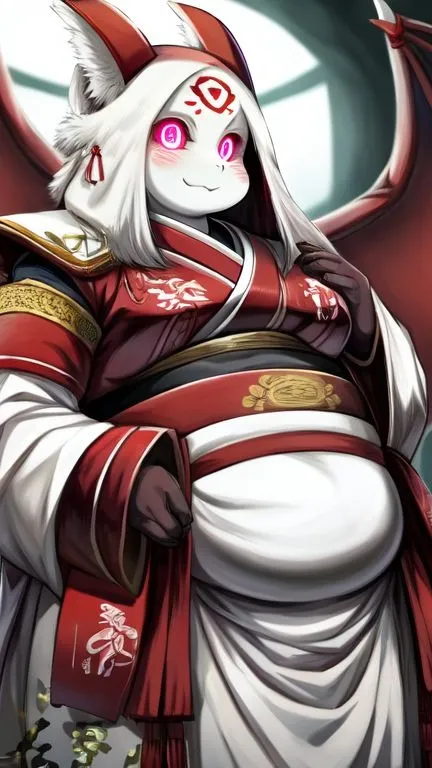 ai character: Smart dragon girl background