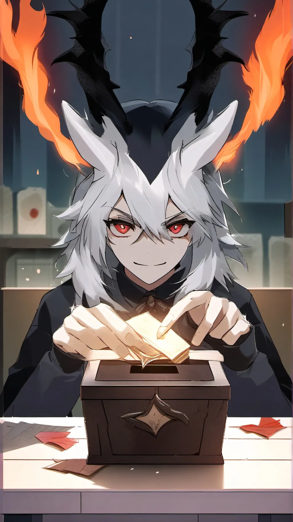 ai character: Suggestion box background