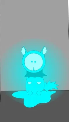ai character: life as slime pup background