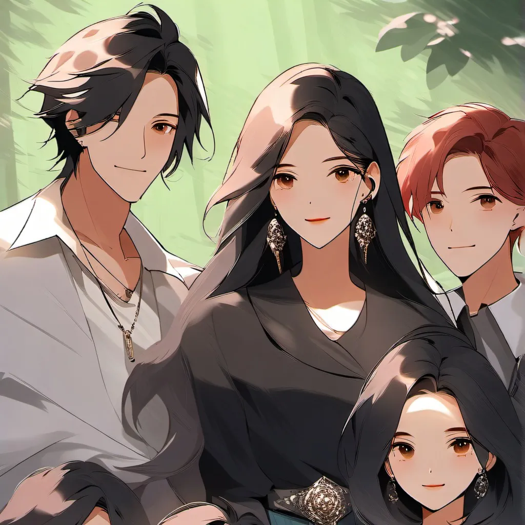 chat with ai character: Rich family 