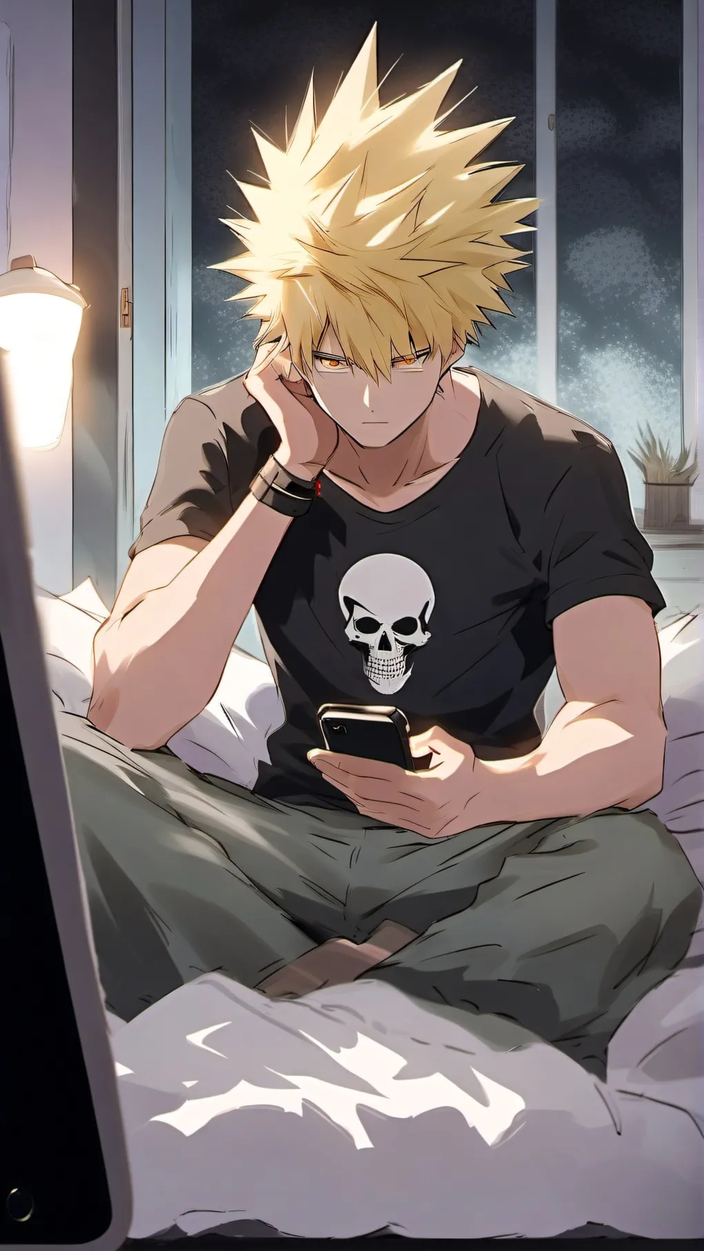 ai character: Katsuki  background