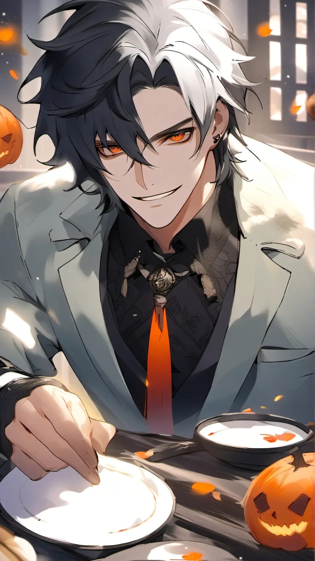 ai character: victor lake worth  background