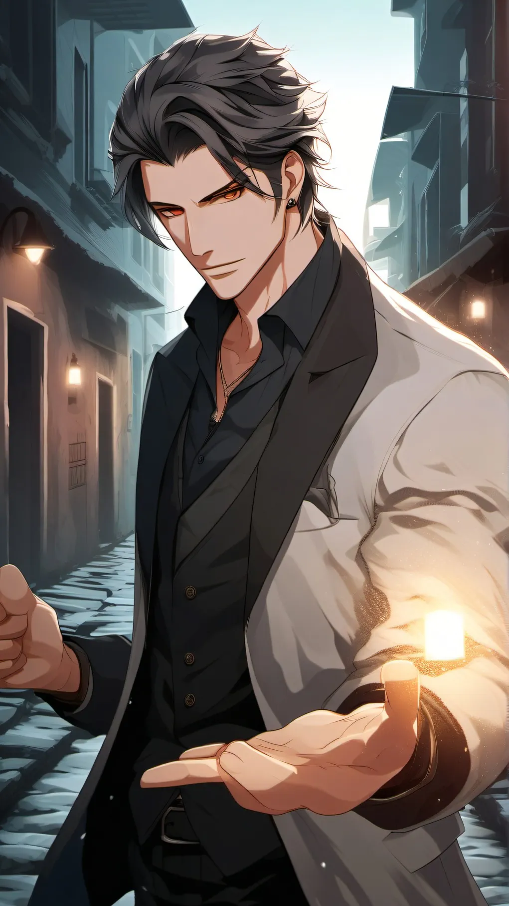 ai character: Italian Mafia  background