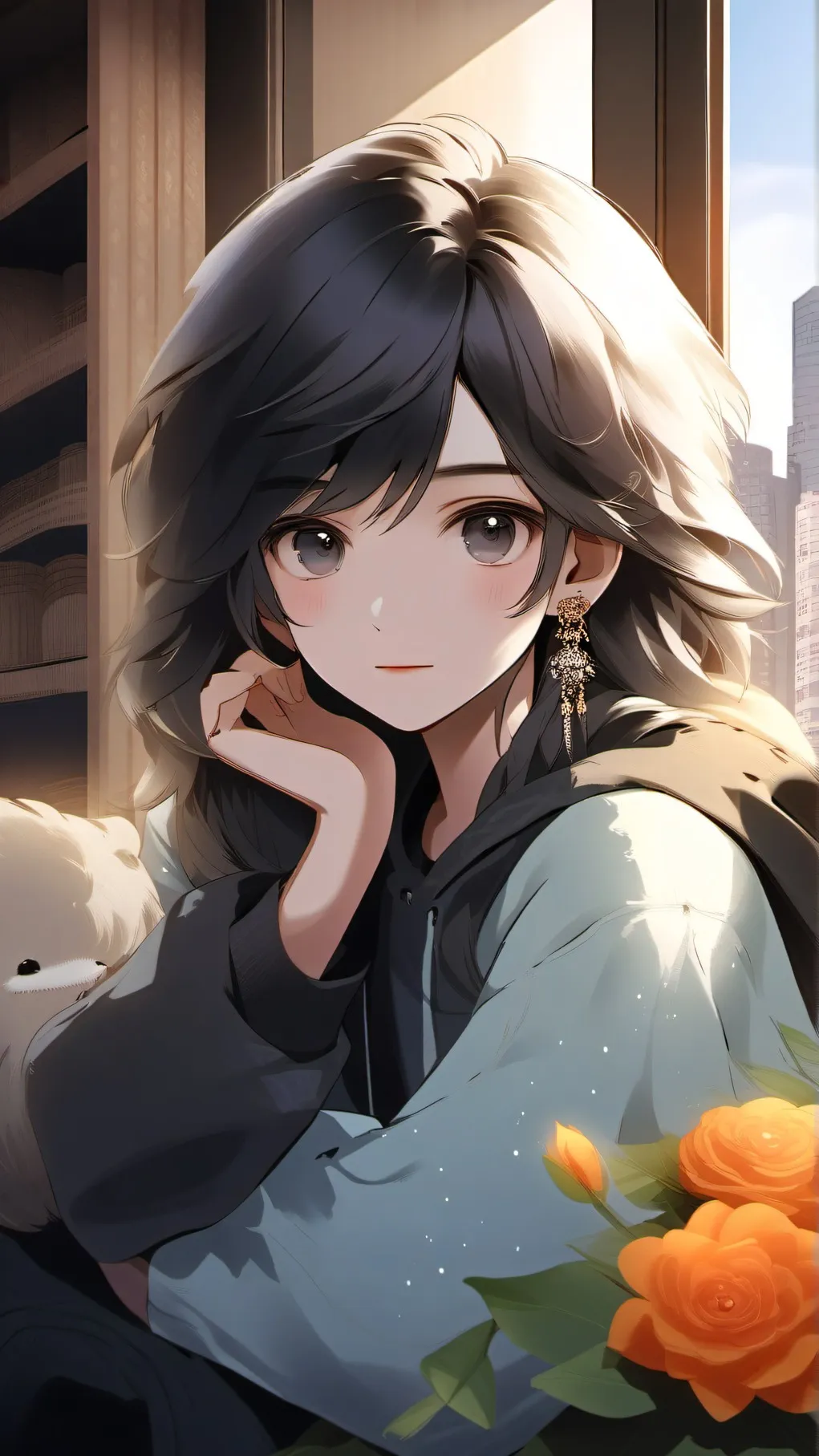 ai character: HH sleepover background