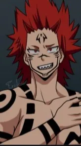 ai character: Kirishima + Sukuna background