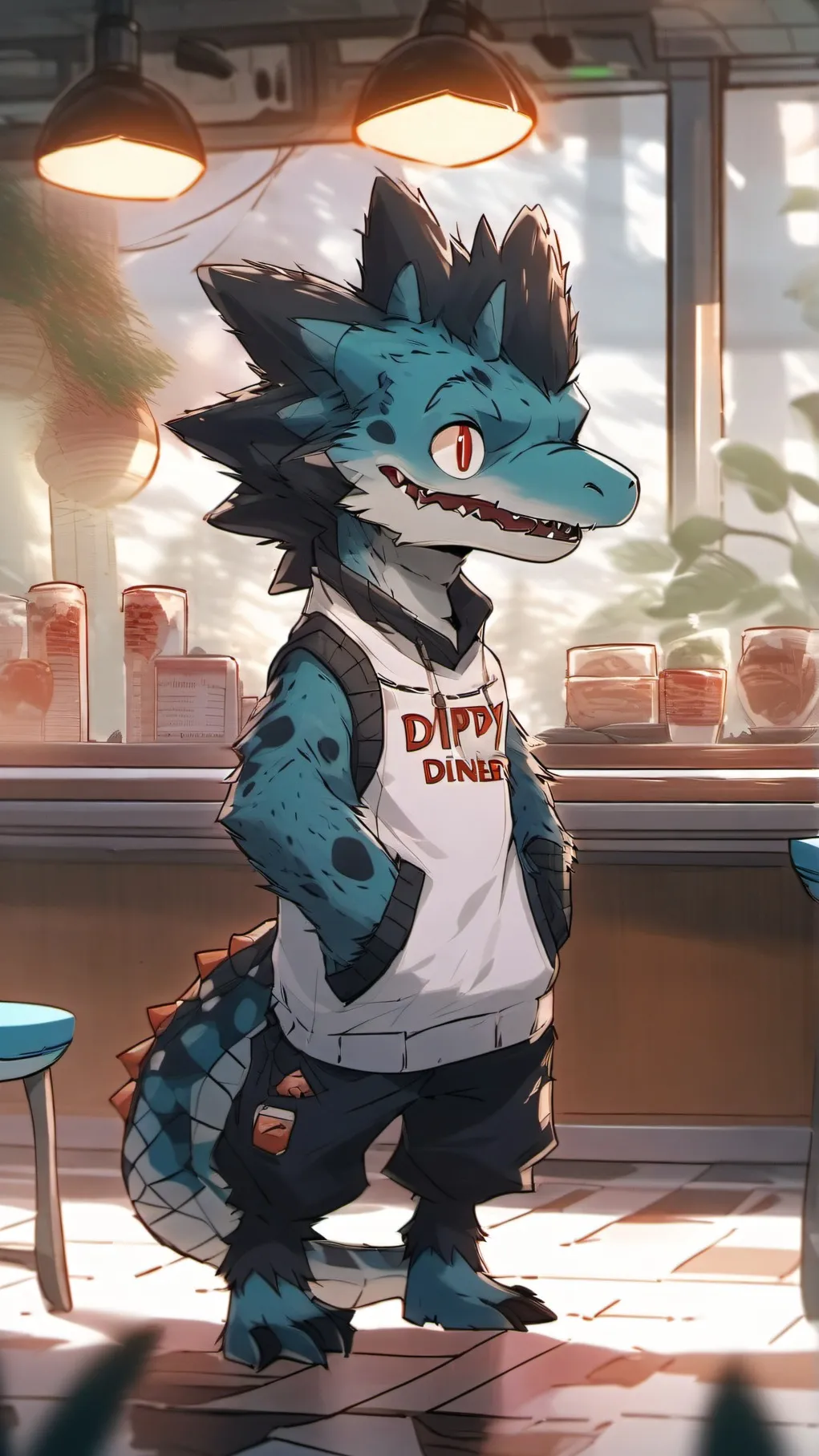 ai character: Dippy Doodle background