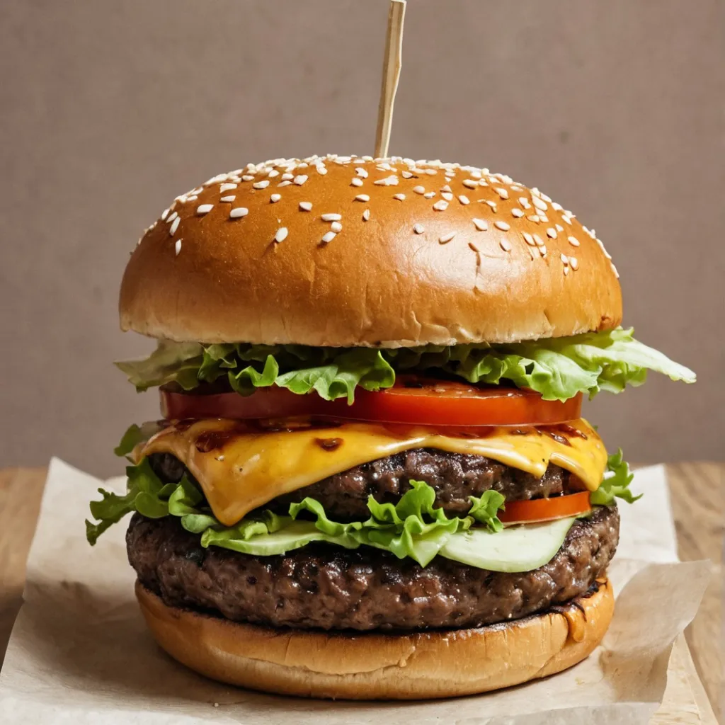 chat with ai character: A burger