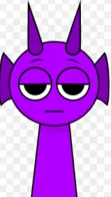 ai character: Durple (violet) background