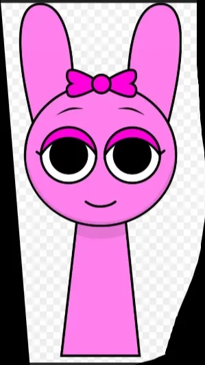 ai character: Pinki (rose) background
