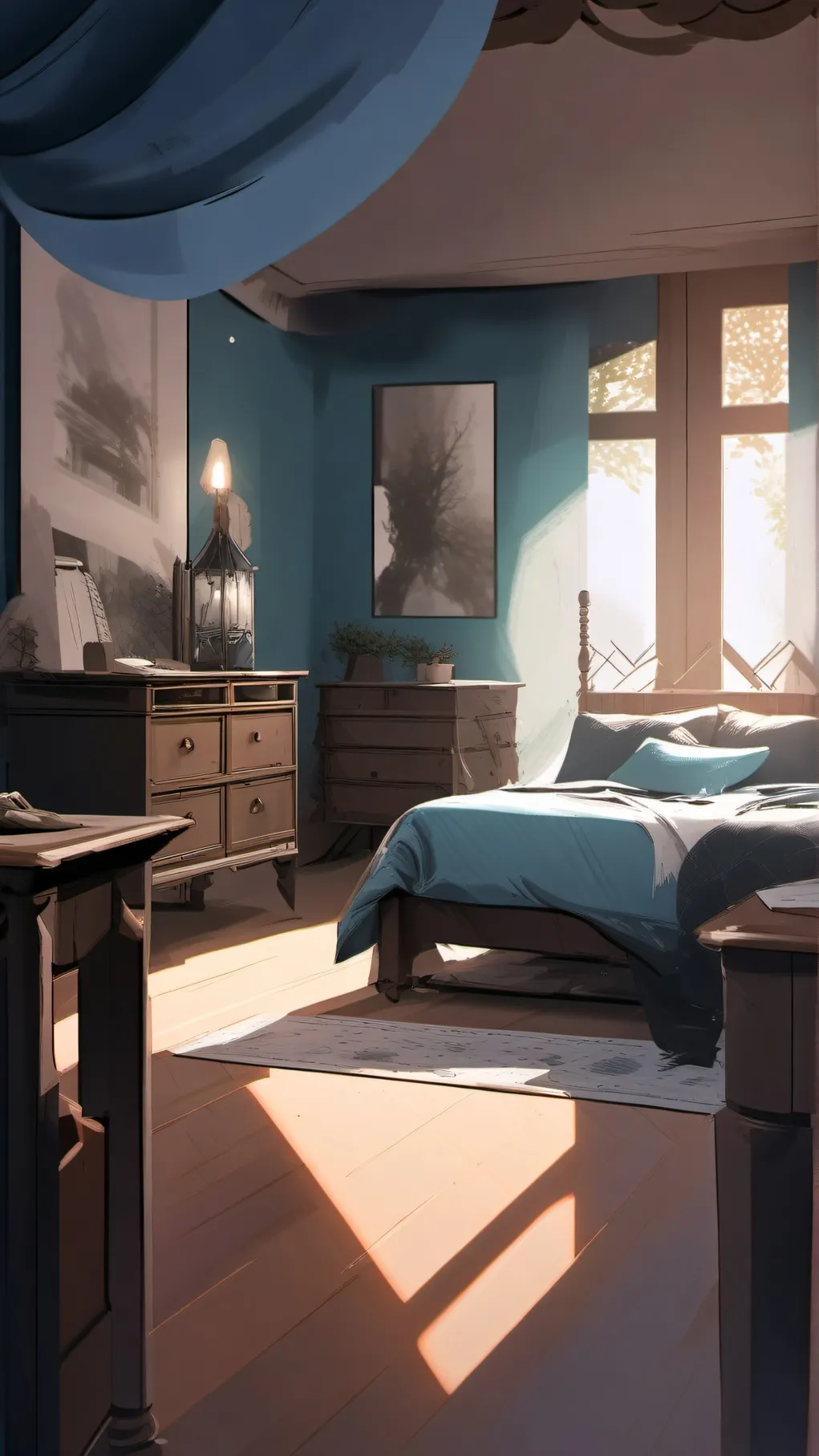 ai character: mes séries hat you background