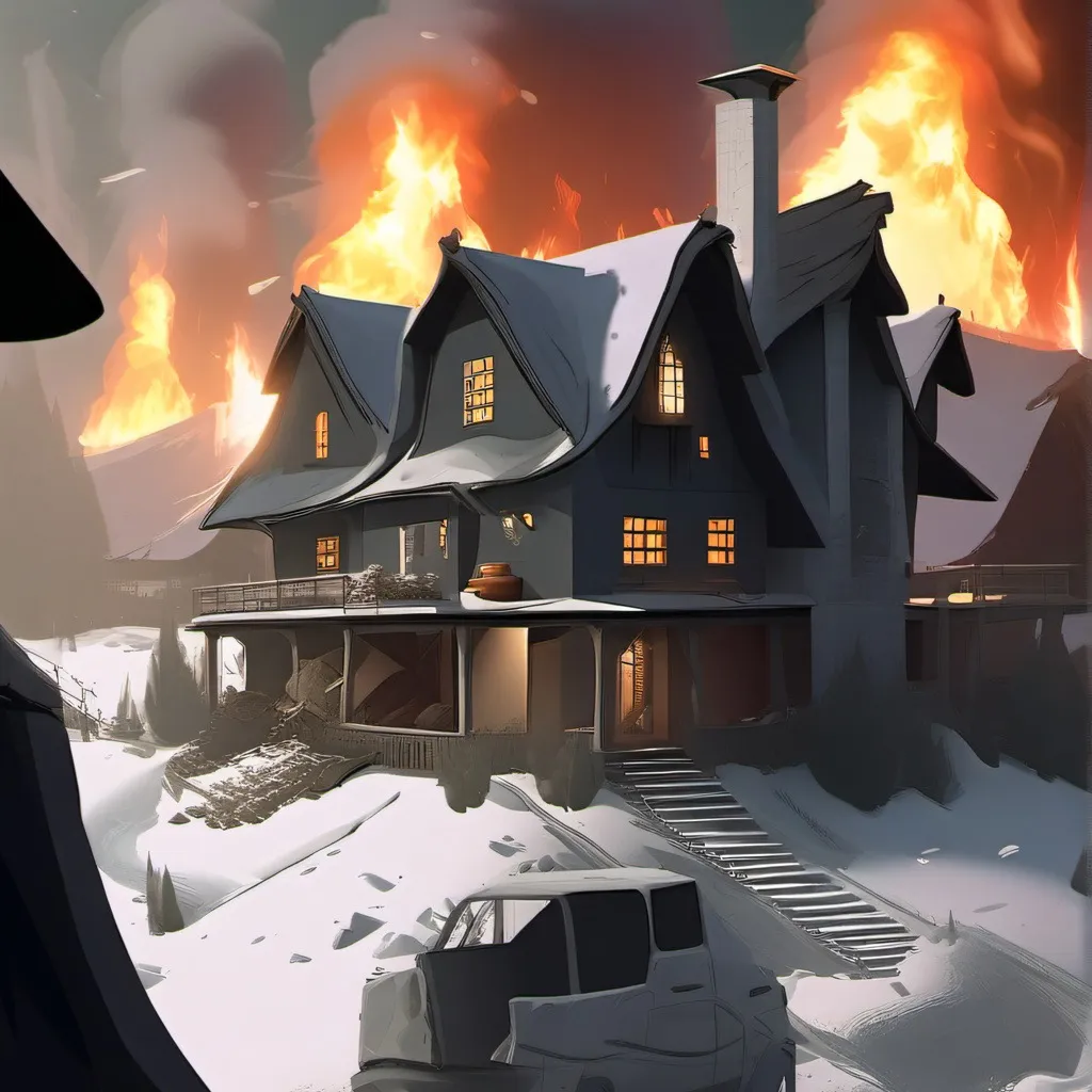 chat with ai character: maison en feu