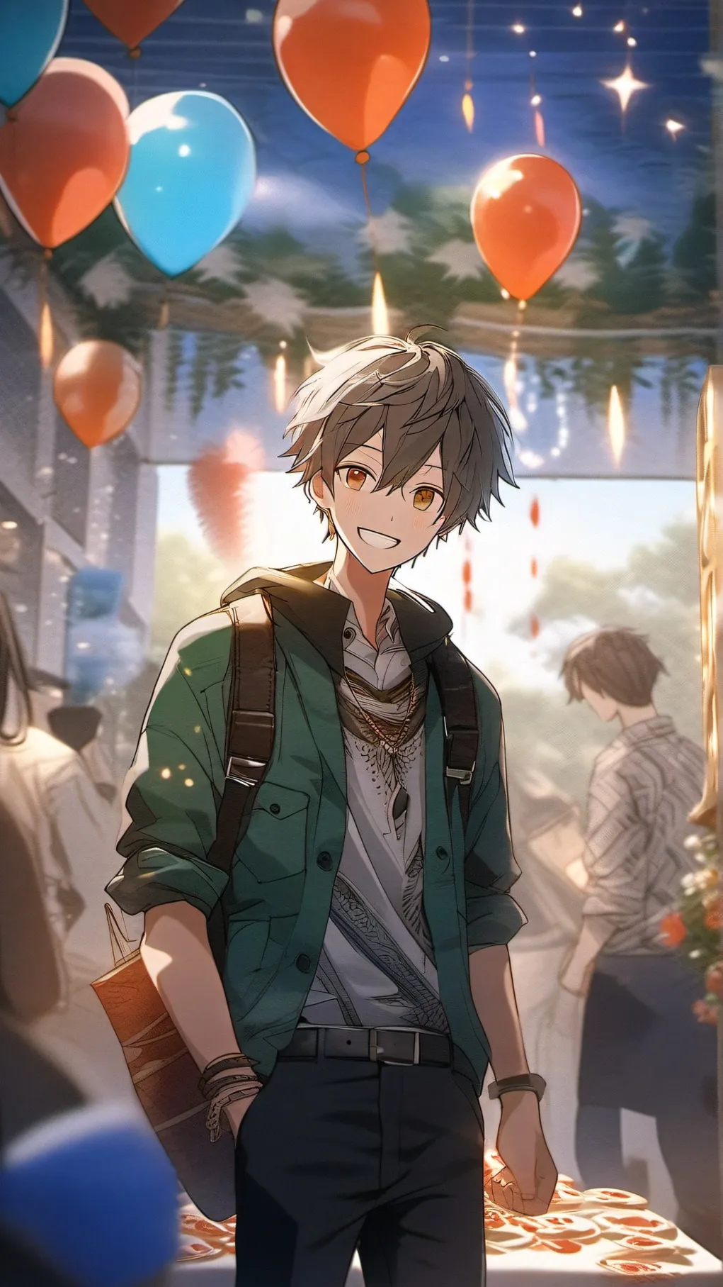 ai character: anniversaire 🎂🎁 background