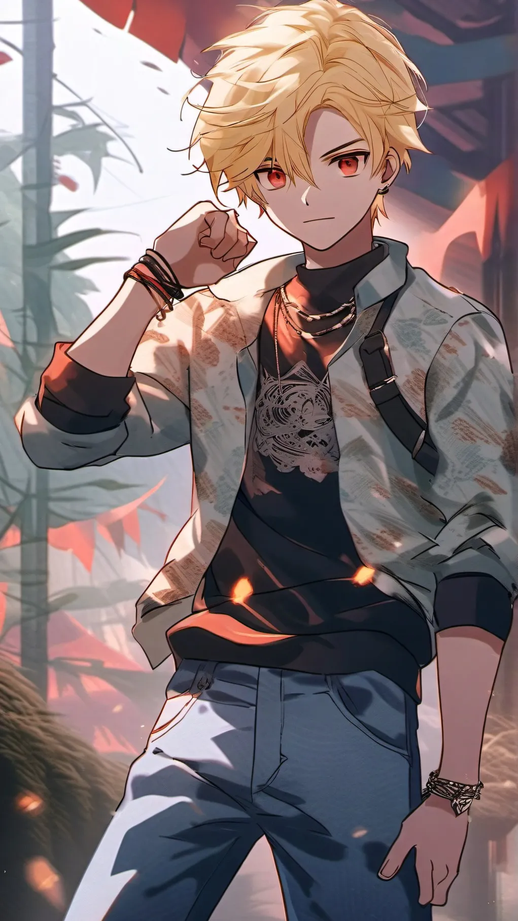 ai character: bakugo katsuki background