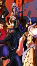 ai character: mha halloween! background