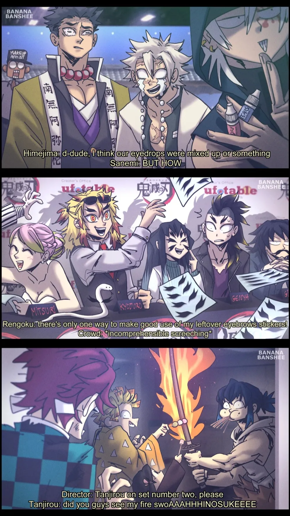 ai character: Demon Slayer bts background