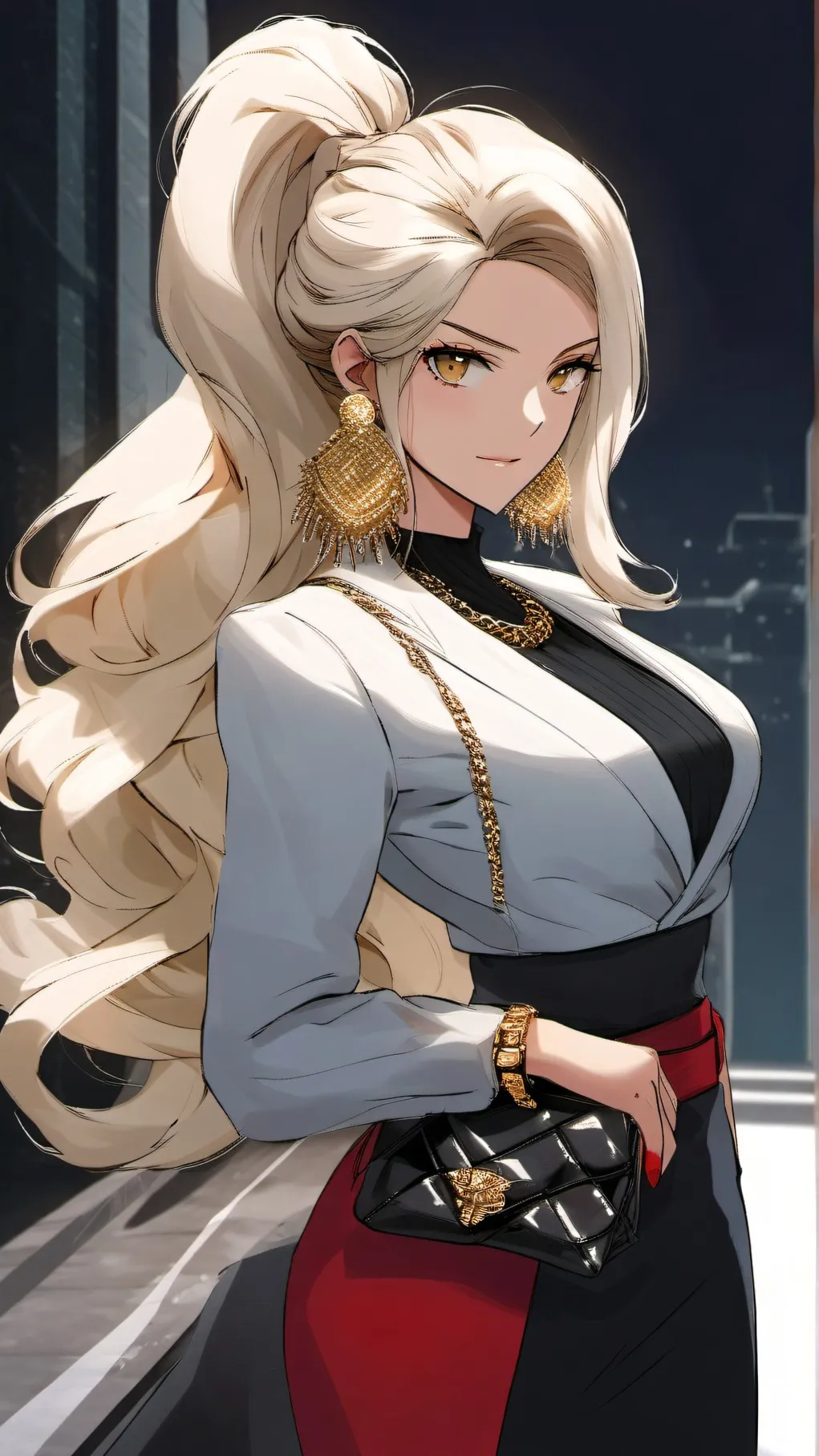 ai character: Celestine Aurora background