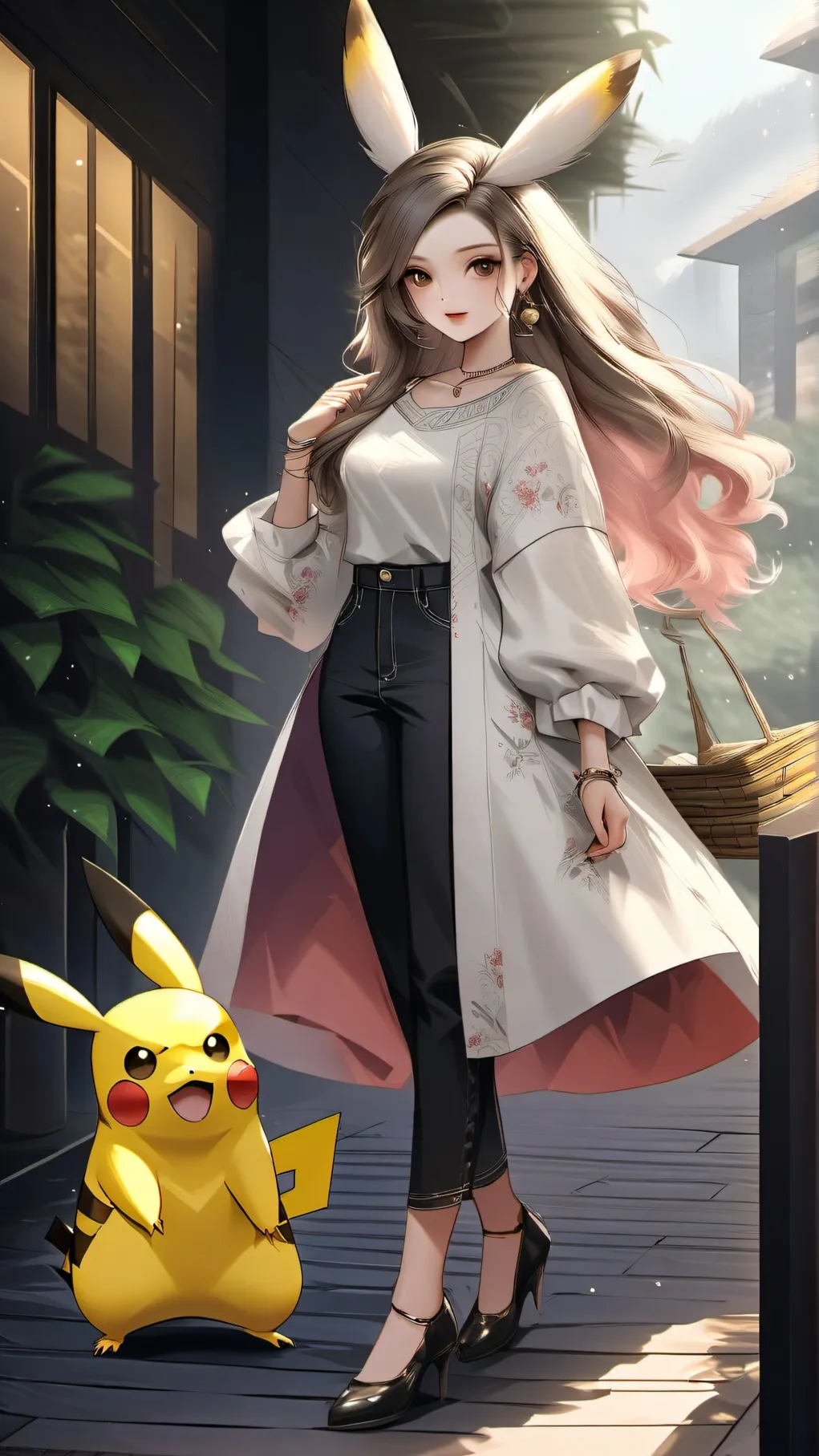 ai character: pickachu background