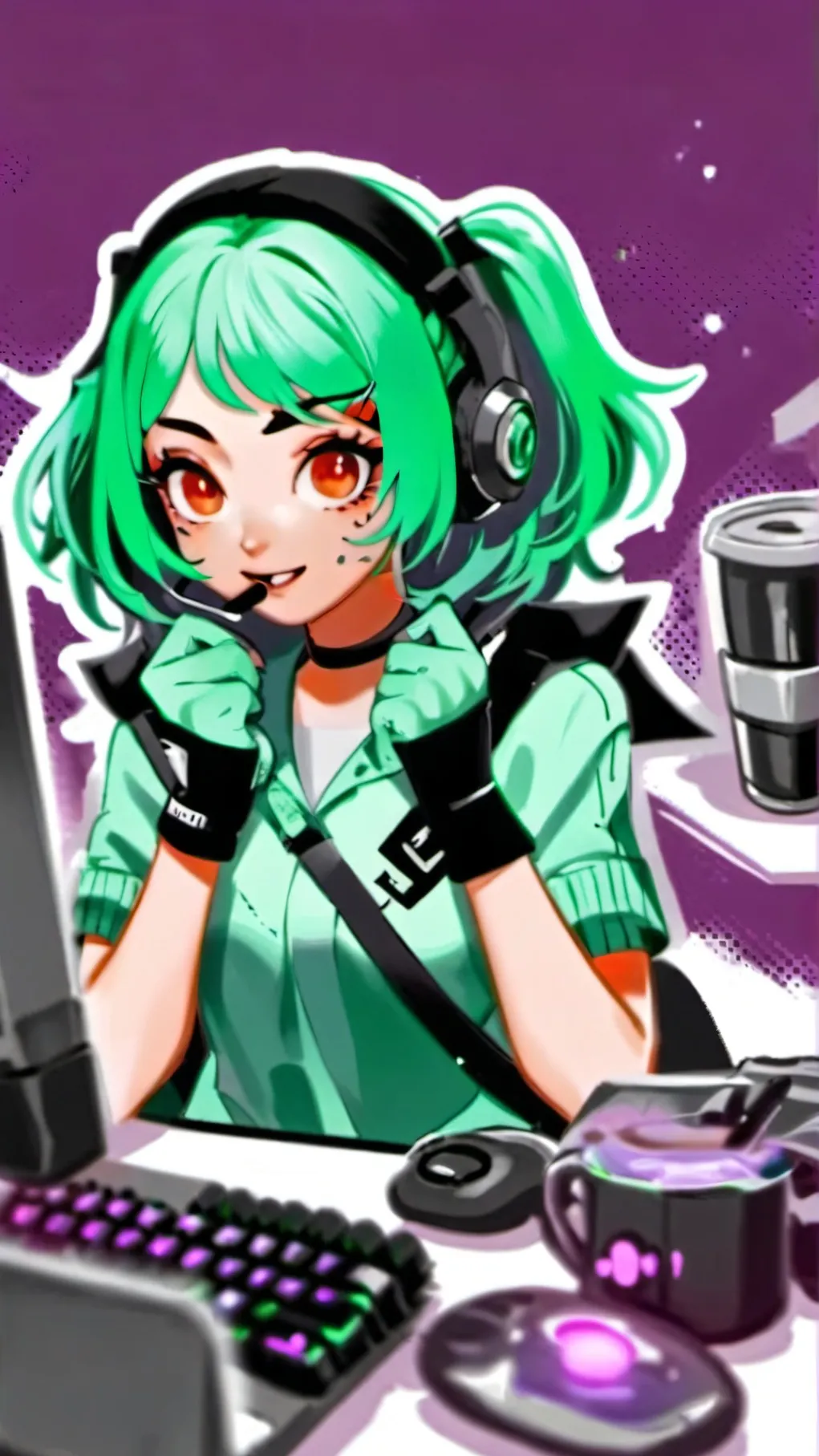 ai character: smokeebee background