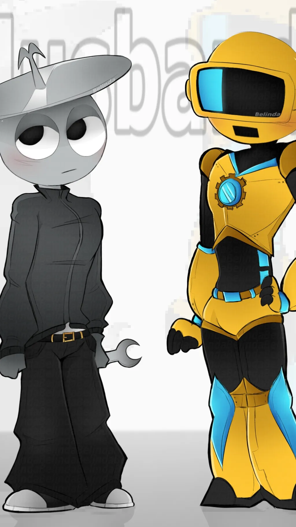 ai character: Clukr and garnold background