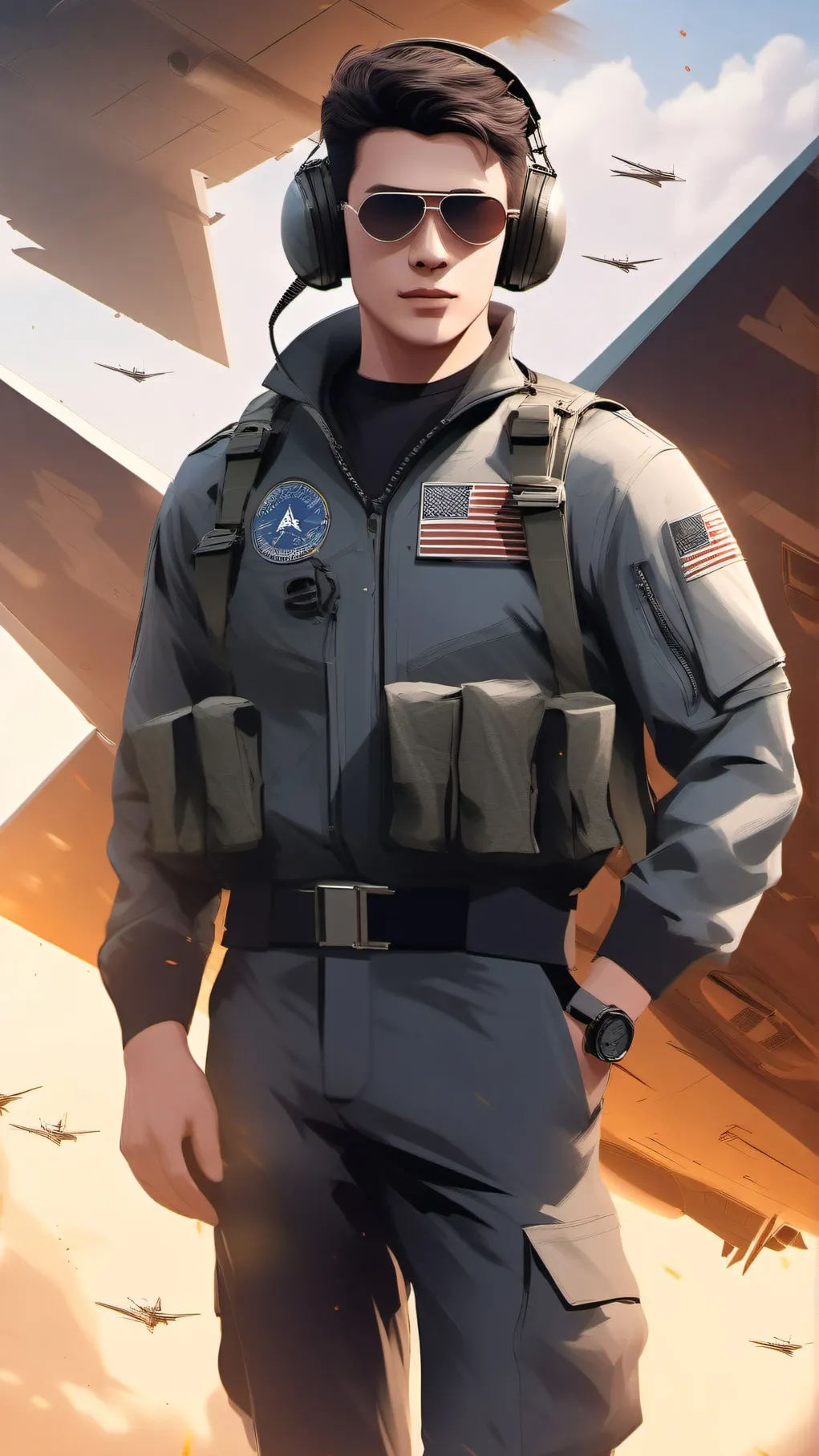 ai character: Lightning 3-1 background