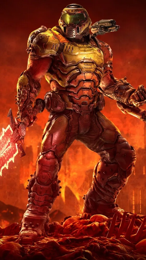 ai character: Doomslayer background