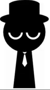 ai character: Black (Sprunki) background