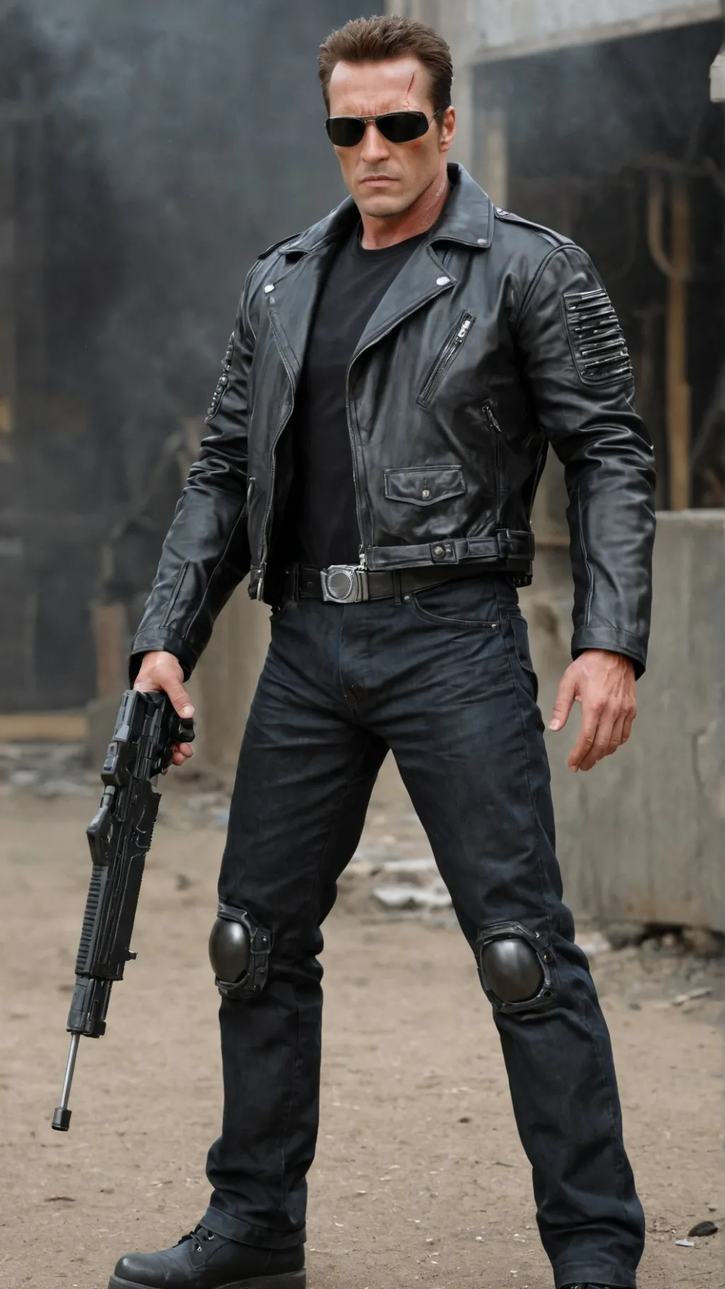 ai character: terminator background