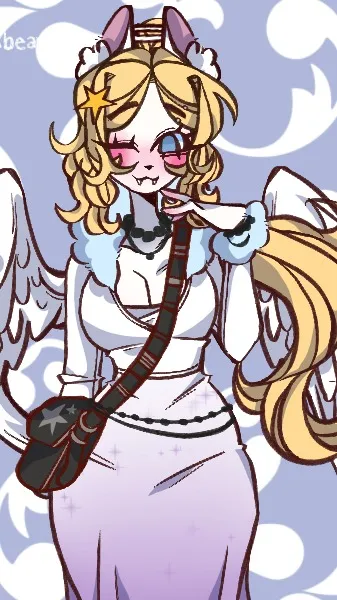 ai character: (oc)🪽Cea🐺 background