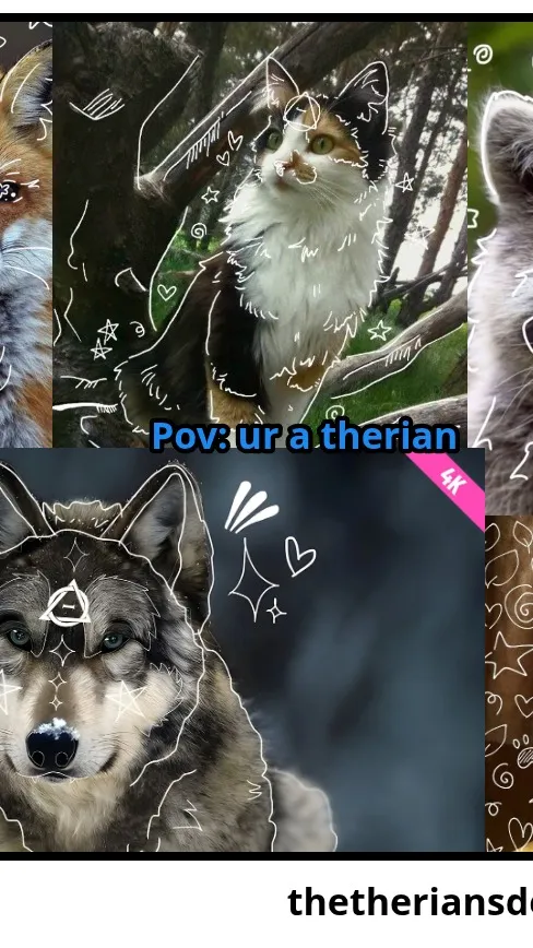 ai character: Therian🐺🐶🐱🦊 background