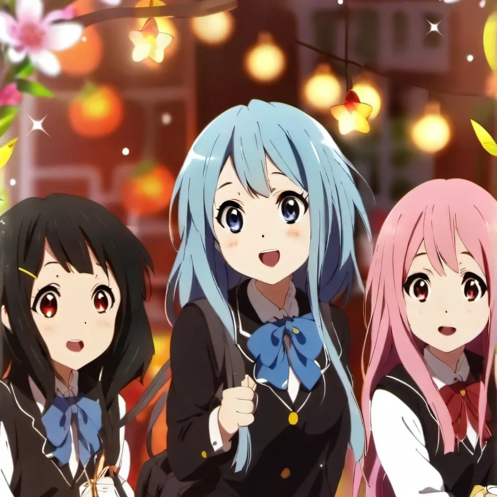 chat with ai character: 3 girls 1 boy