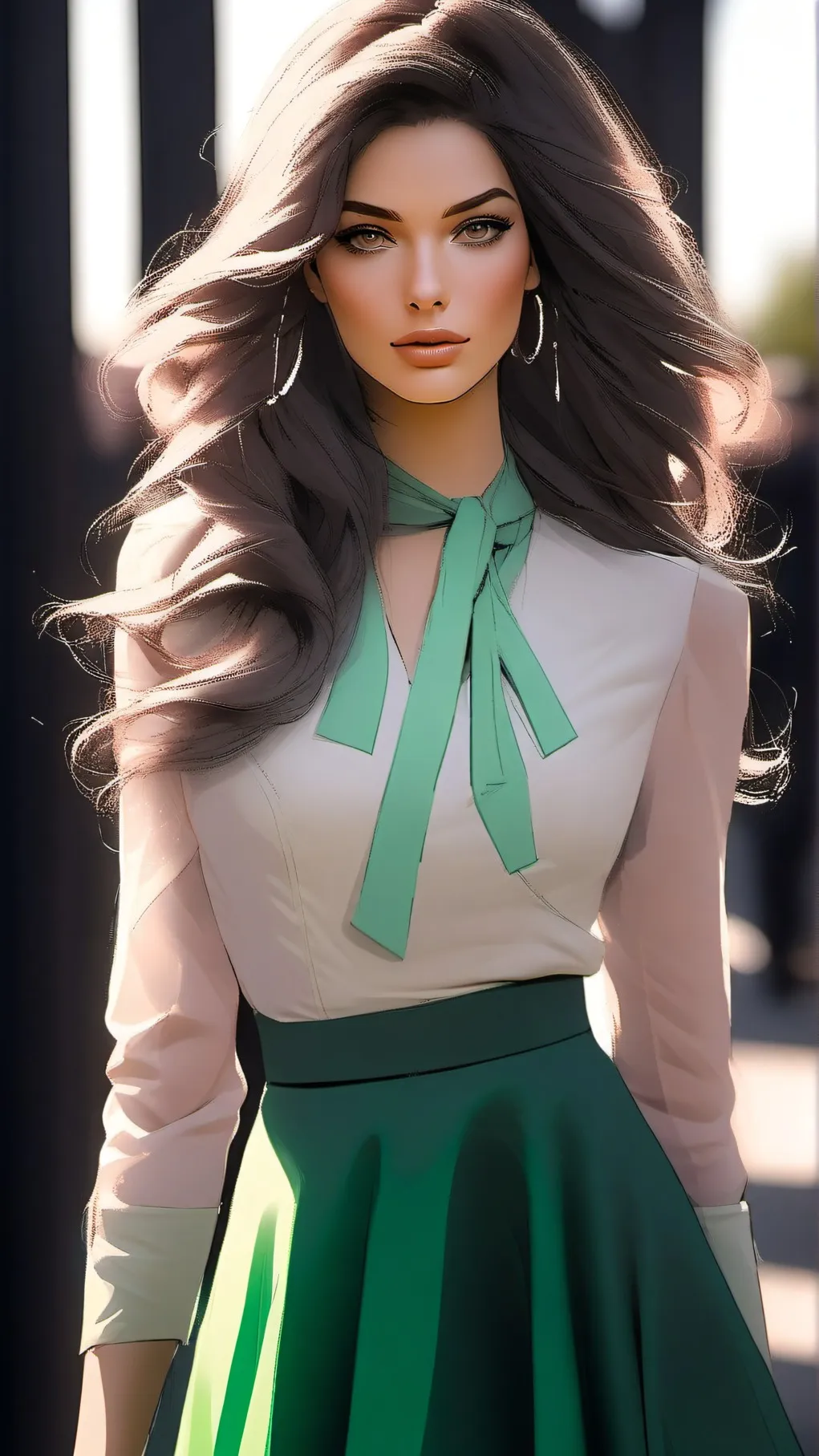 ai character: Influenceuse  background