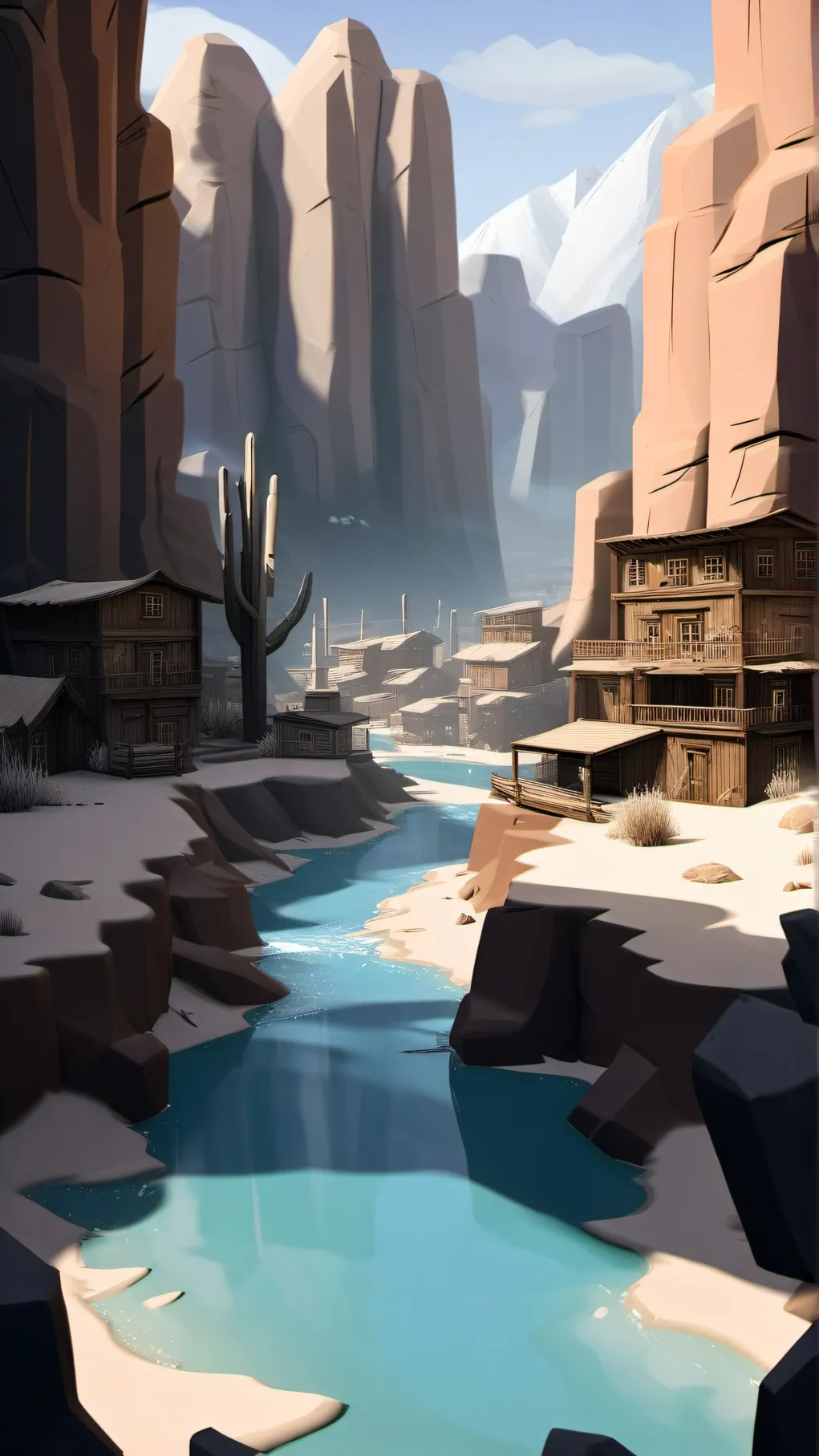ai character: The Wild west background