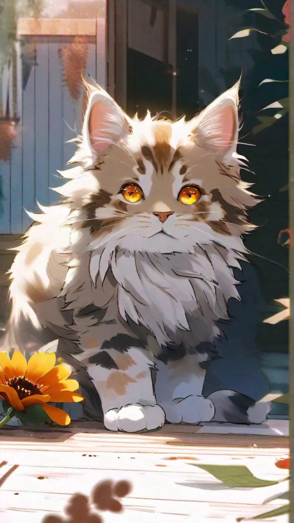ai character: Cat MHA! background