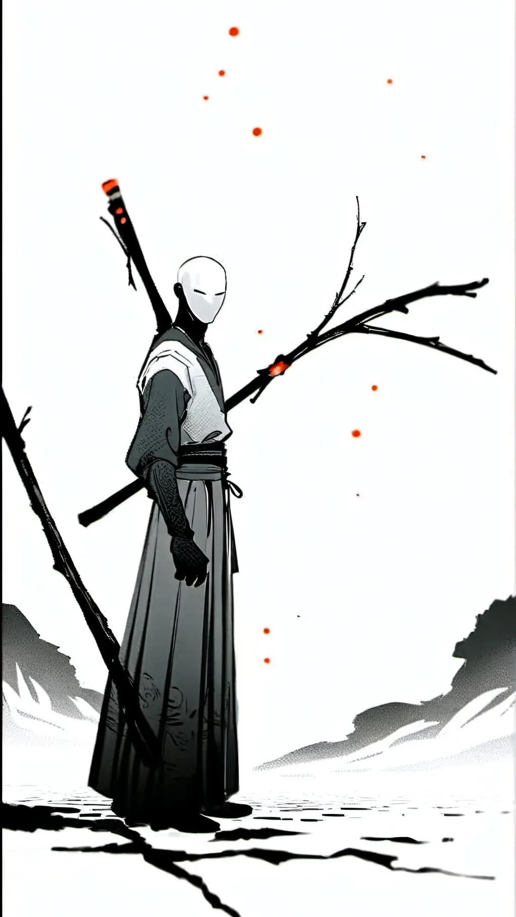 ai character: stick man :) background