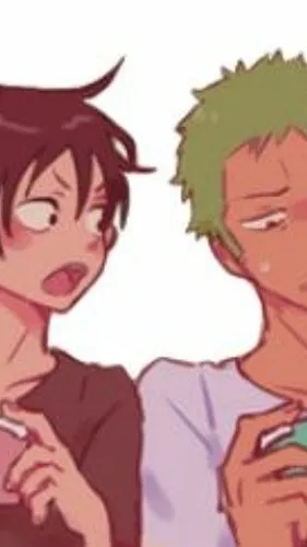 ai character: 🎈zoro x luffy background