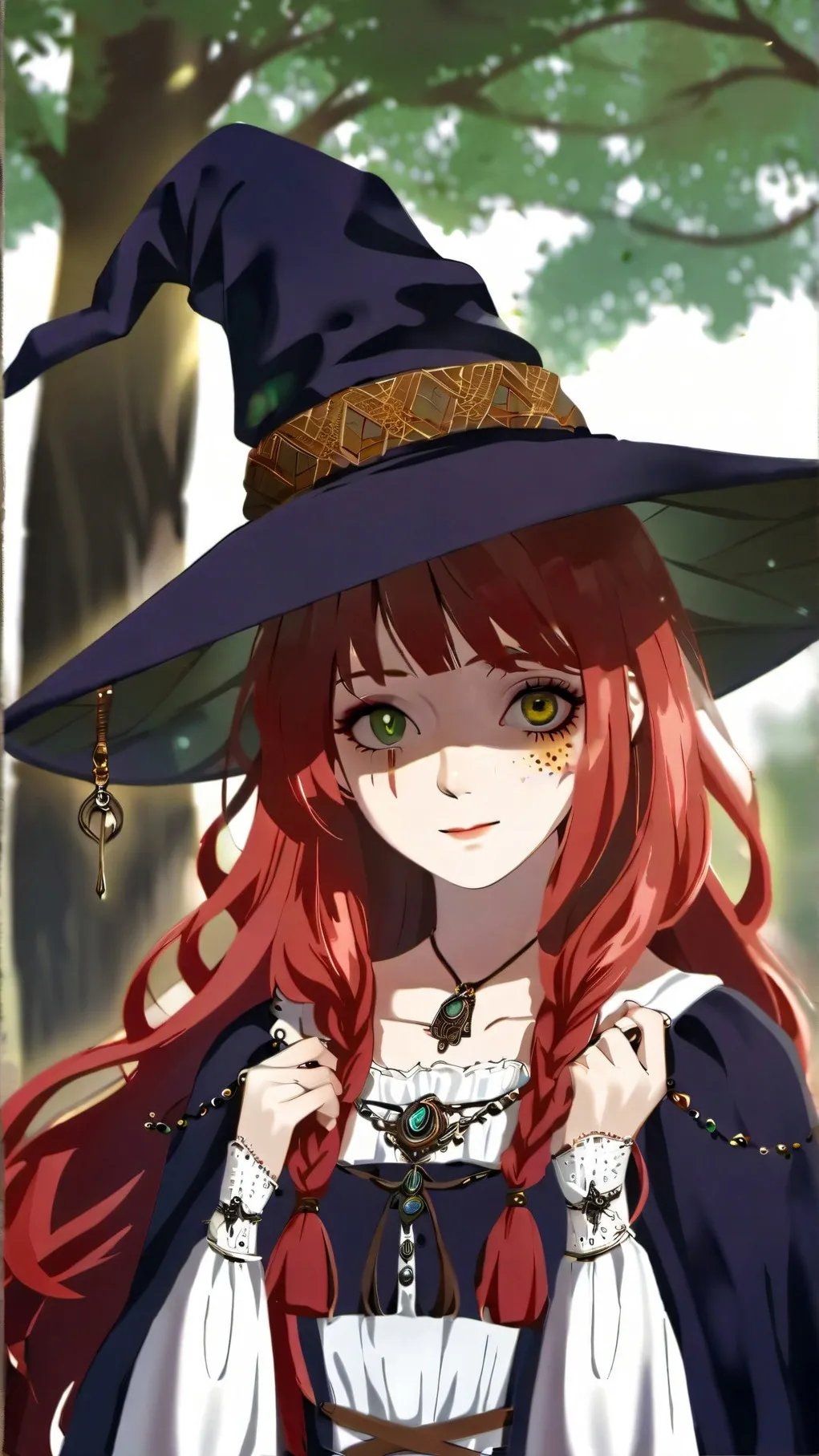 ai character: Lavender background