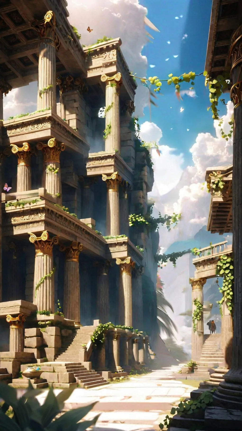 ai character: The Mount Olympus background