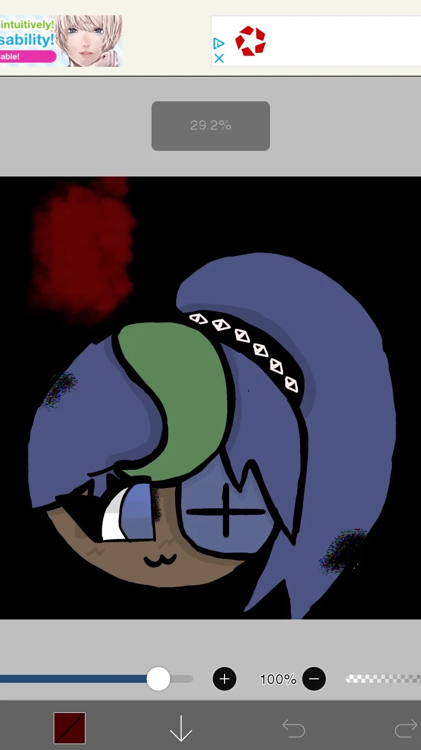 ai character: CRK! (BlueCrystal) background