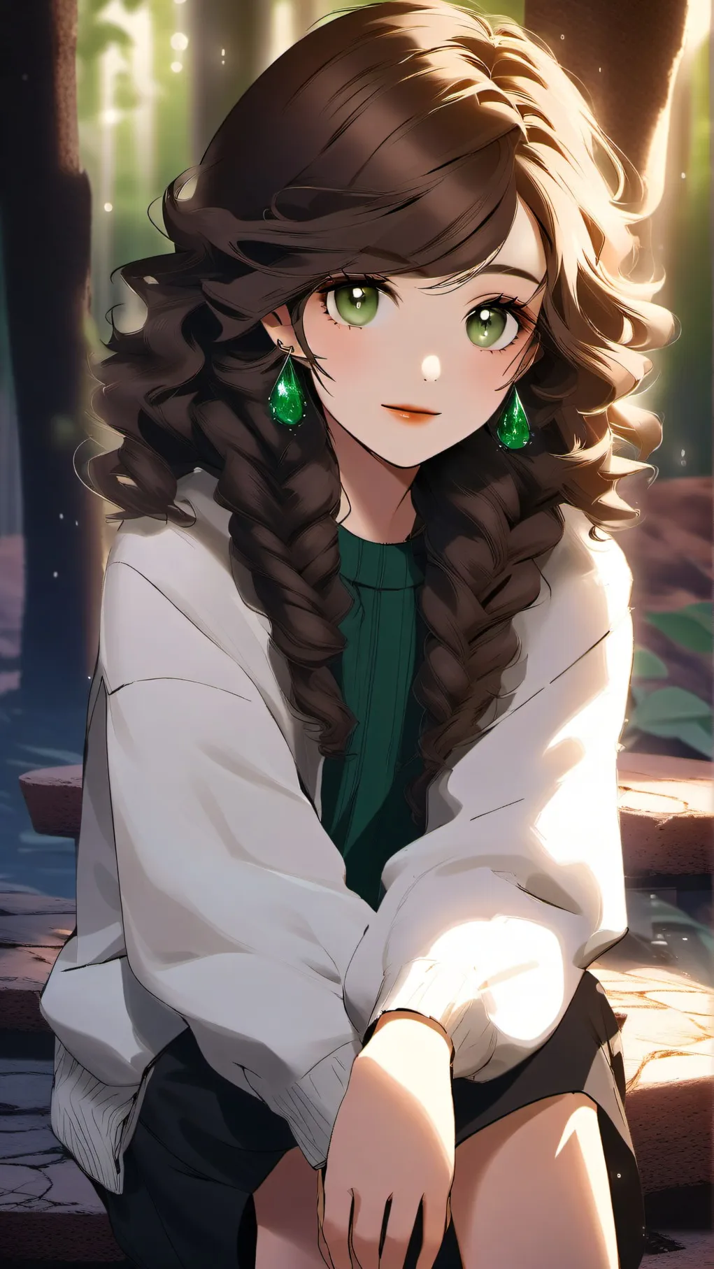 ai character: Amber background