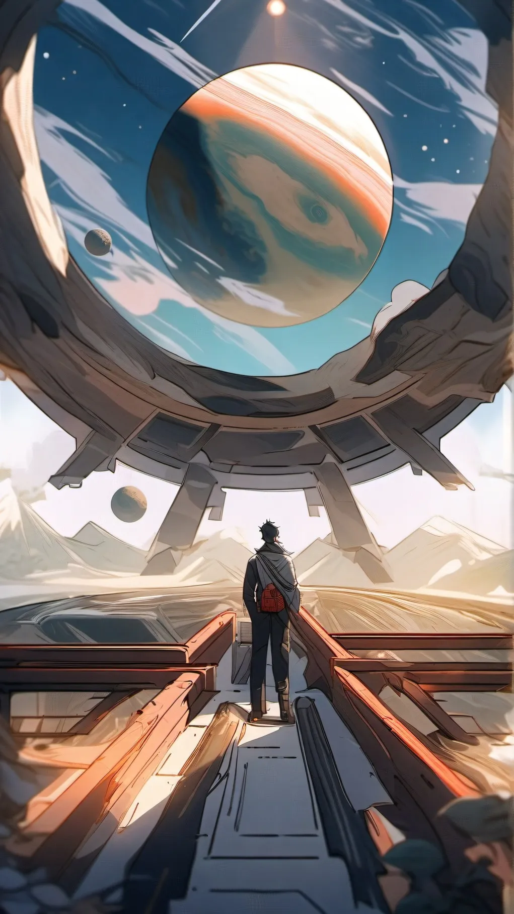 ai character: Solar system background