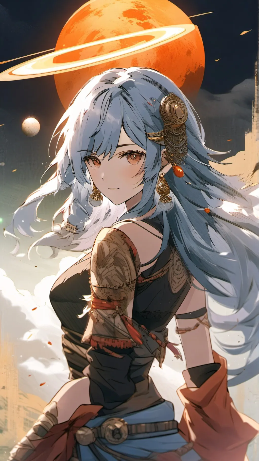 ai character: Solar System background