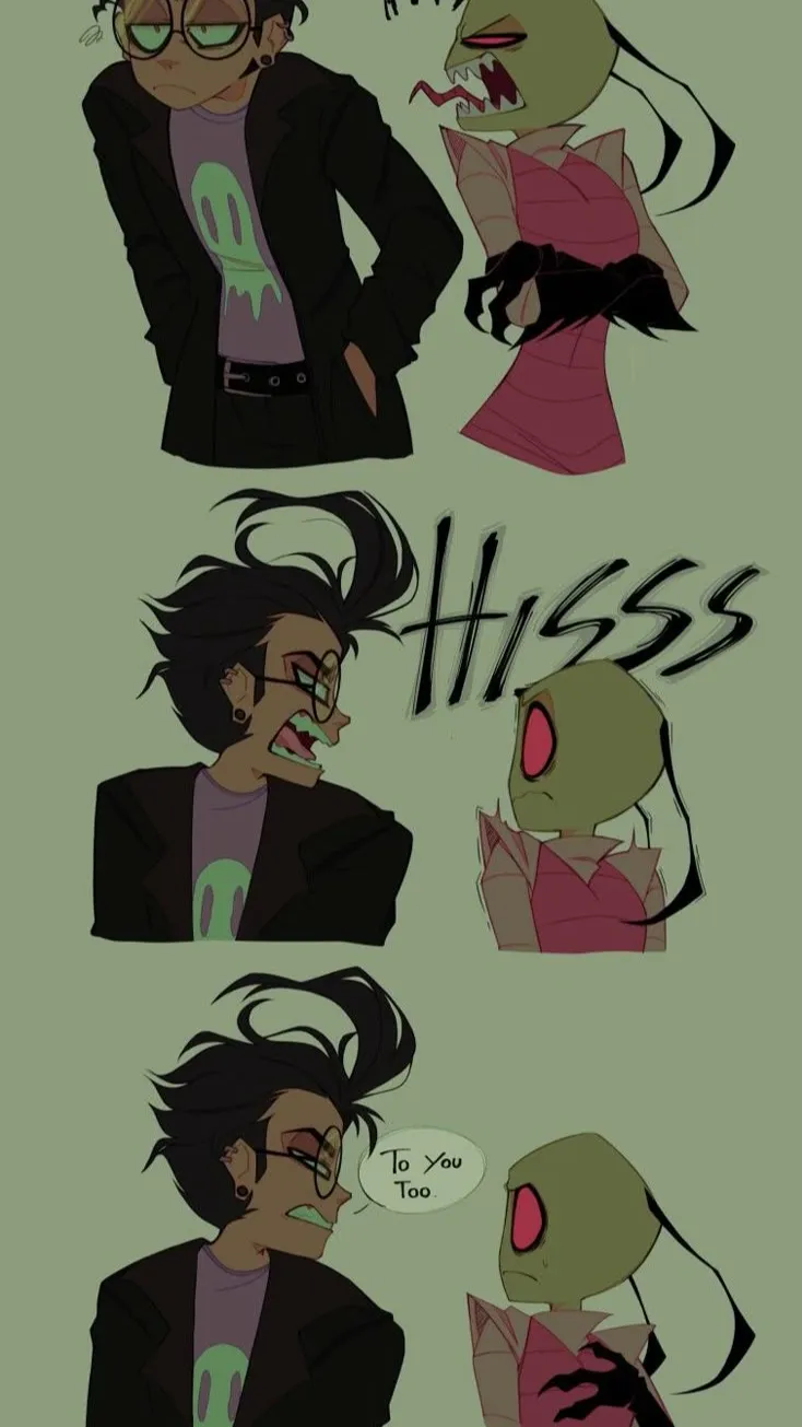 ai character: +- INVADER ZIM!-+ background