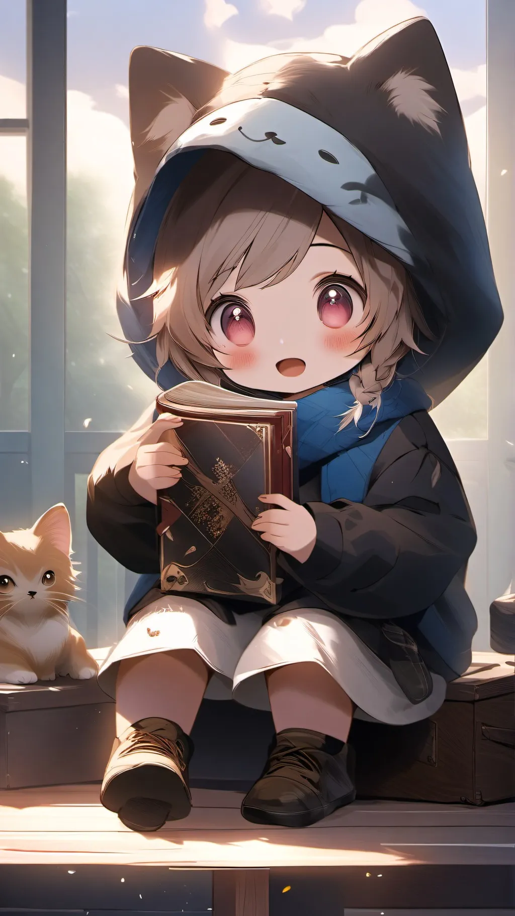 ai character: Sprunki angry at u background