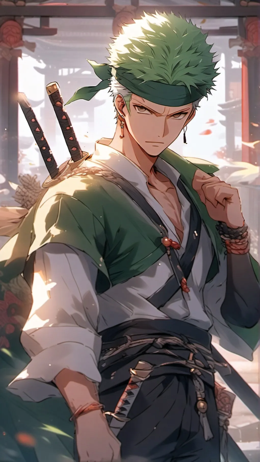 ai character: Zoro background